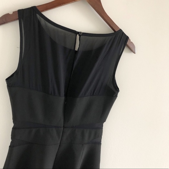 Elizabeth & James Black Fit & Flare Mesh Dress - Picture 4 of 10